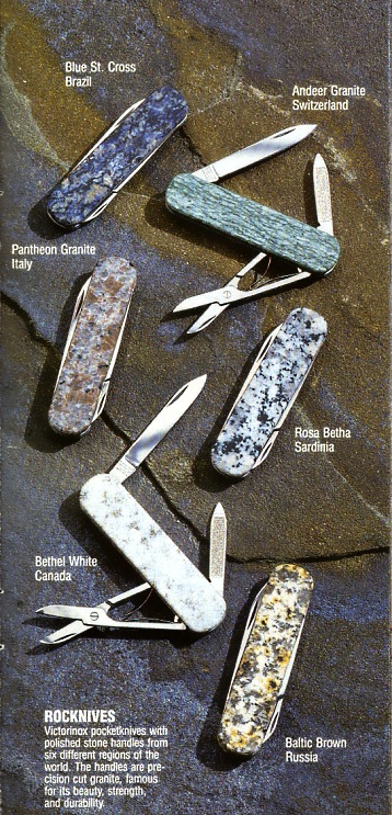 Image from Victorinox 1989 SAB product brochure/catalog.