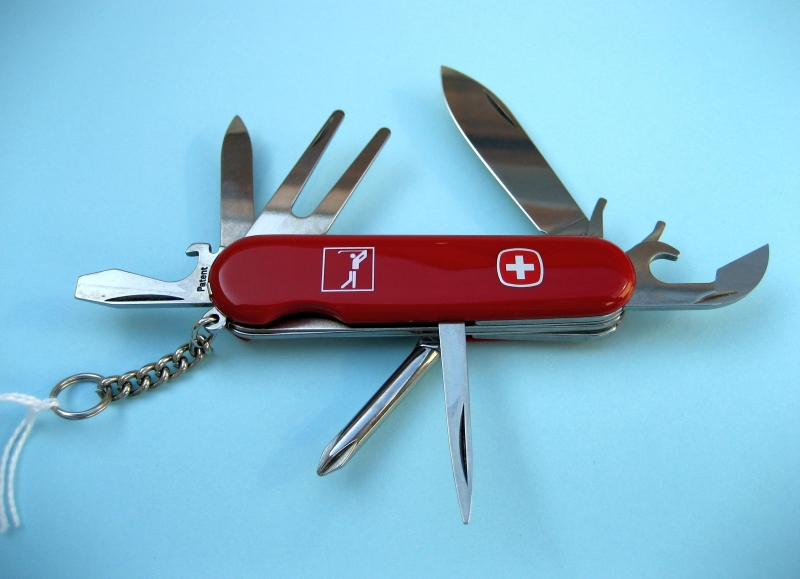 This is Wenger model 1.57.03, listed as Golfer in the european catalog