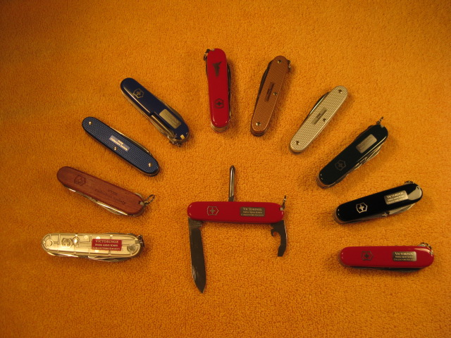 Models in chronological order - Right to left. 
(But missing the 2001 Tinker?).
Image by ColoSwiss.
